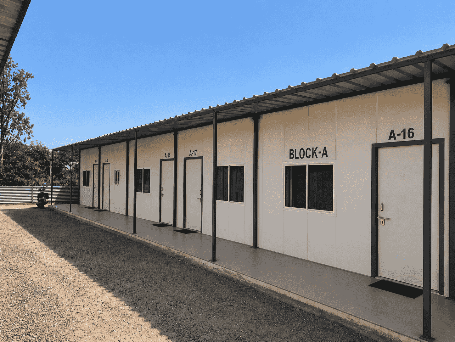 Prefab labour colony worker accommodation cost per bed in India